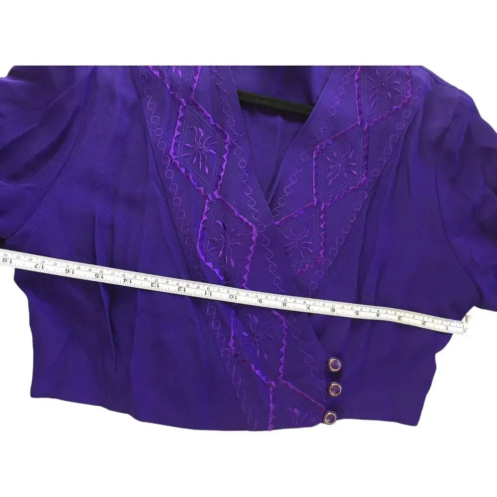 Tap‎ Dance Greco Top And Pants Set Purple Women's Size 9/10 Jazz Theater Vtg